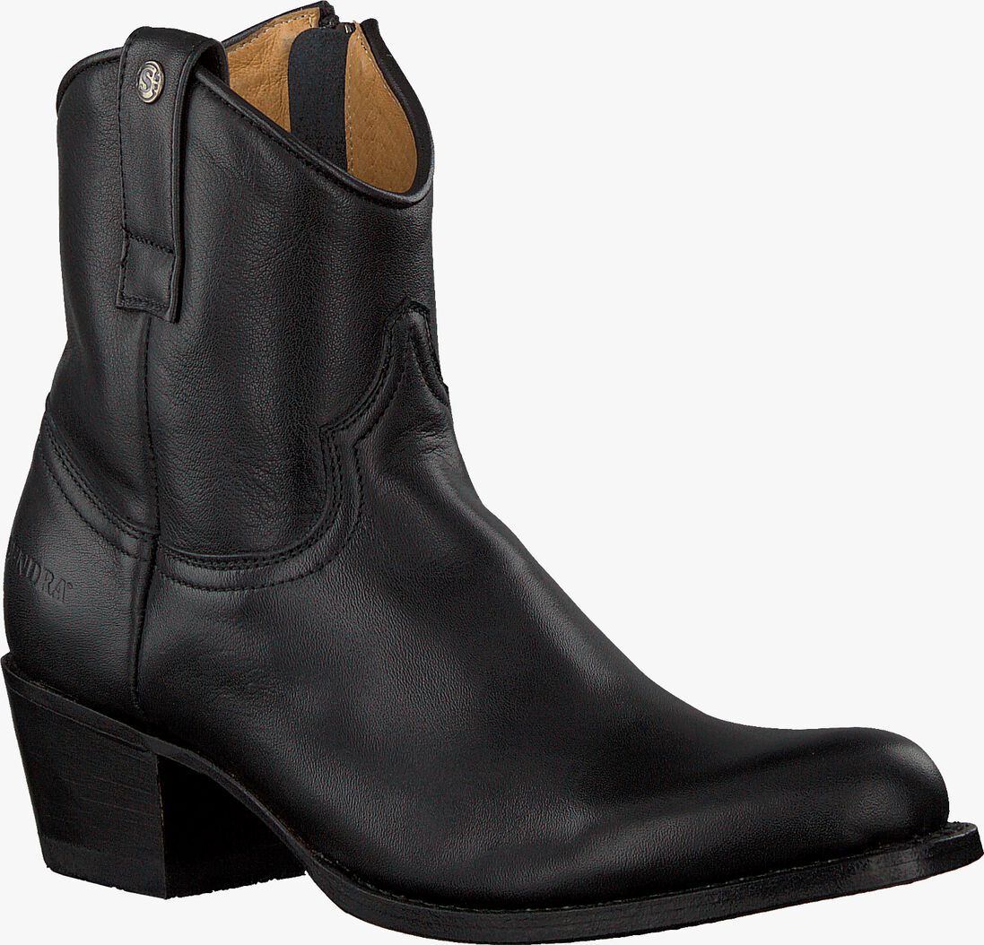 SENDRA zwarte sendra enkellaarsjes 16751