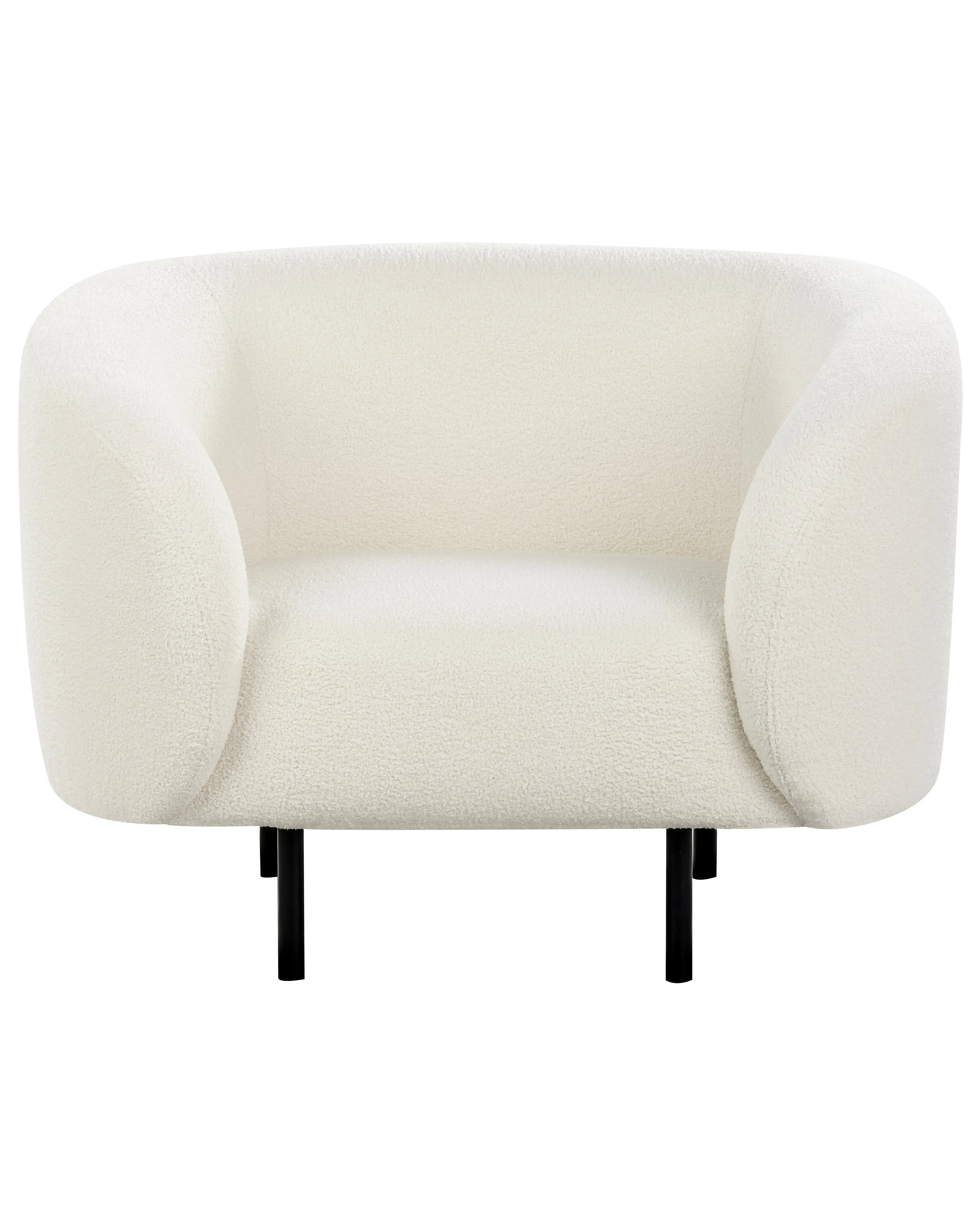 Fauteuil LOEN Bouclé Wit