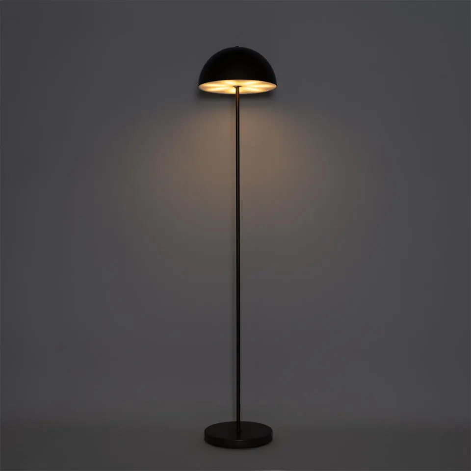 Qazqa staande buitenlampen keira bruin geïntegreerde led