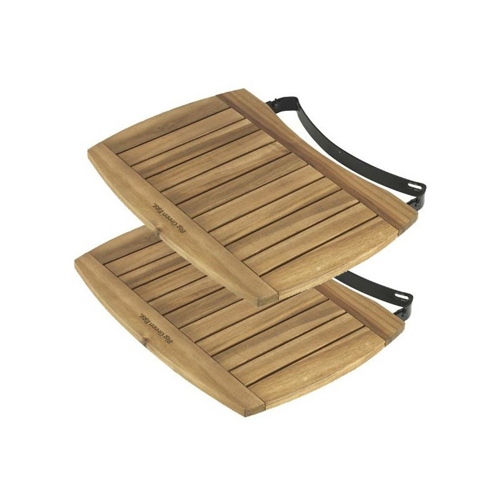 BIG GREEN EGG - Tablette latérales acacia pour Big Green Egg MiniMax