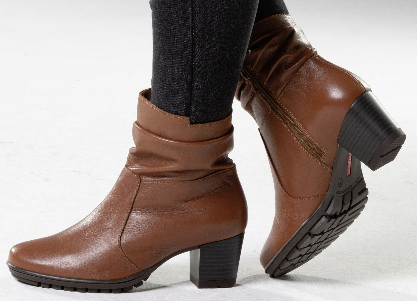 ELENA EDEN Stiefelette mit Raffung