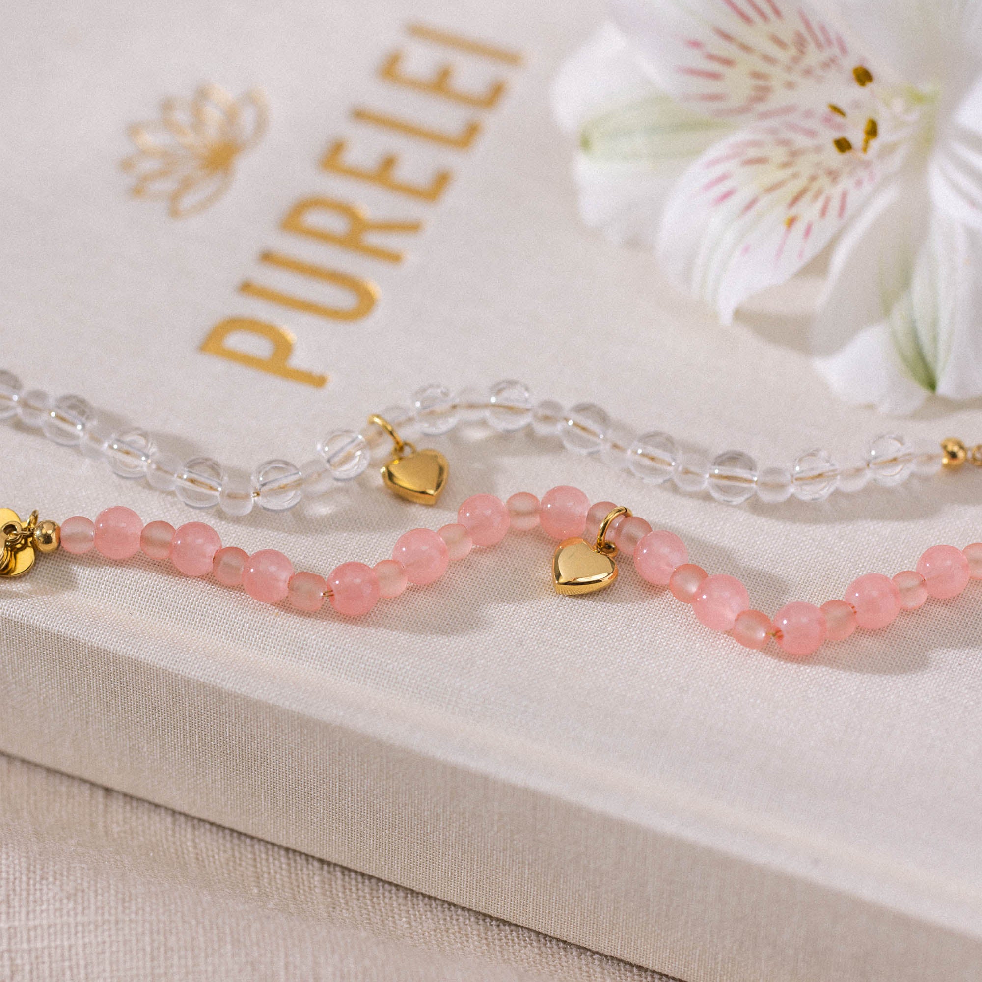 White Heart Armband - PURELEI