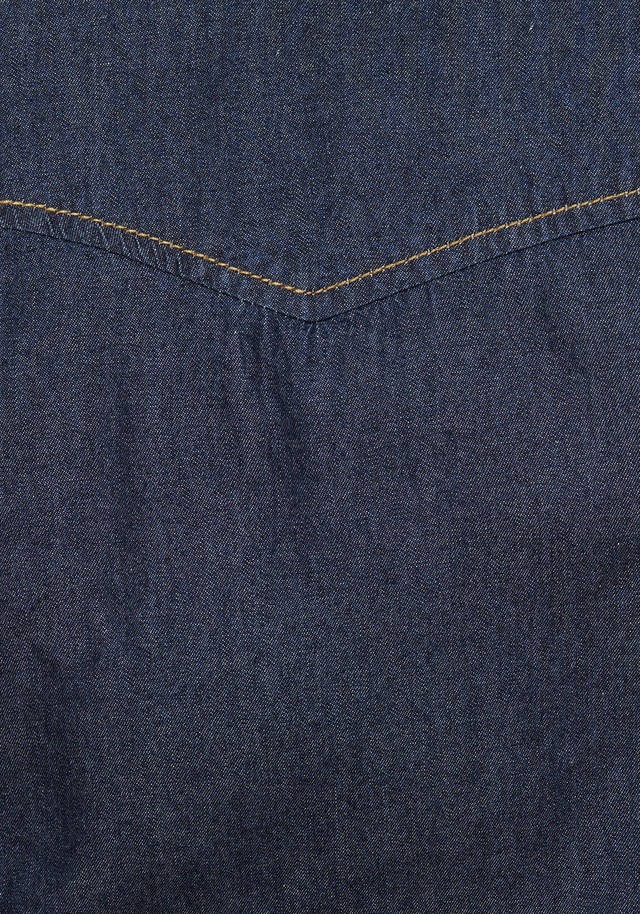 Arizona Jeansbluse »mit Druckknöpfen in Perlmuttoptik«, und Krempelärmeln