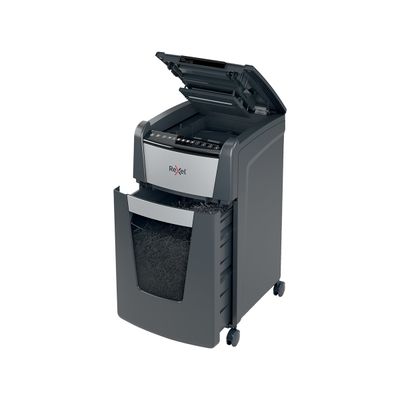 Rexel Optimum Auto+ 300M - destructeur de documents coupe croisée microparticules - 300 feuilles - Corbeille 60 litres