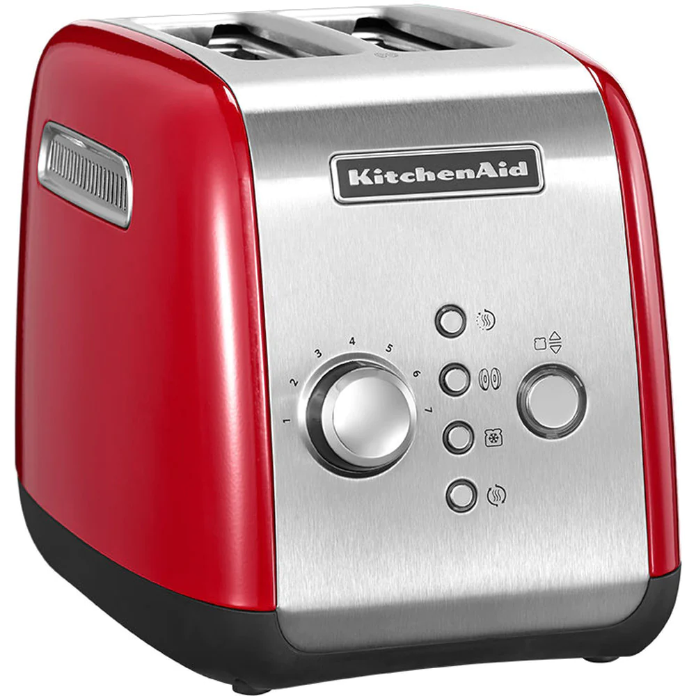 grille pain avec 2 fentes 1100W rouge empire argent Kitchenaid