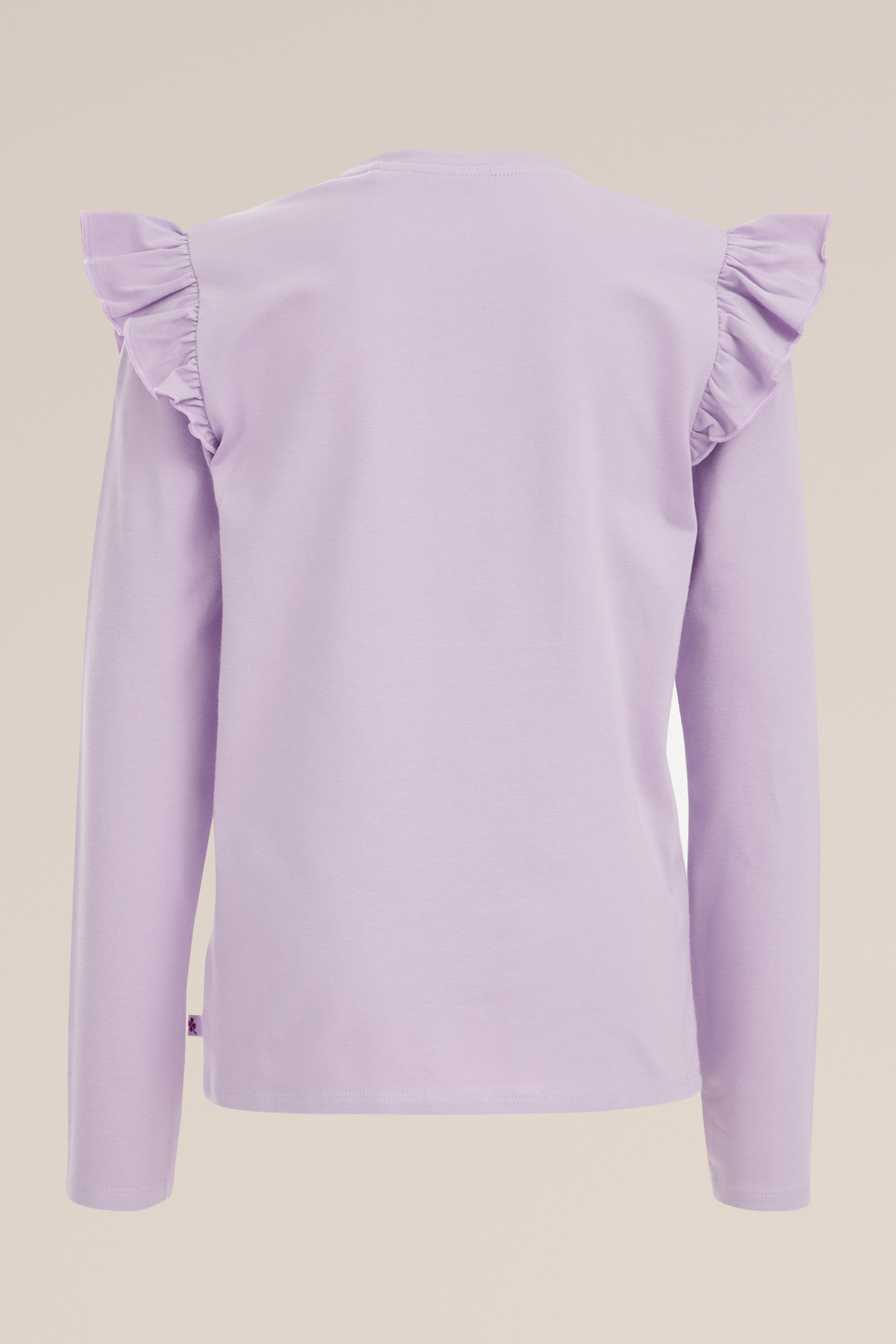 Meisjes T-shirt met embroidery WE Fashion Lichtpaars