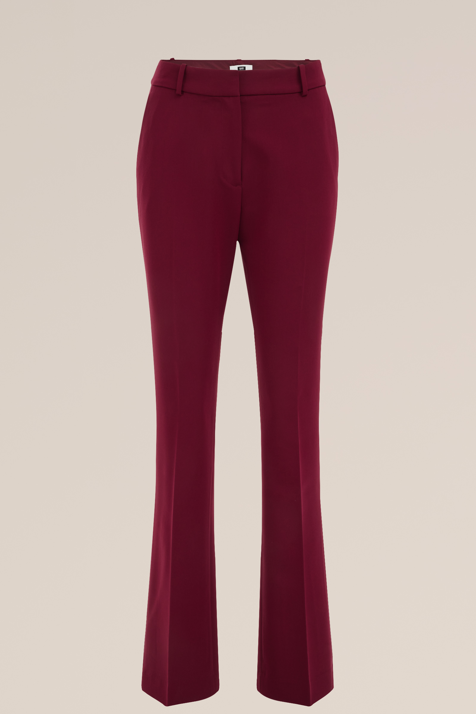 flared pantalon WE Fashion Donkerrood