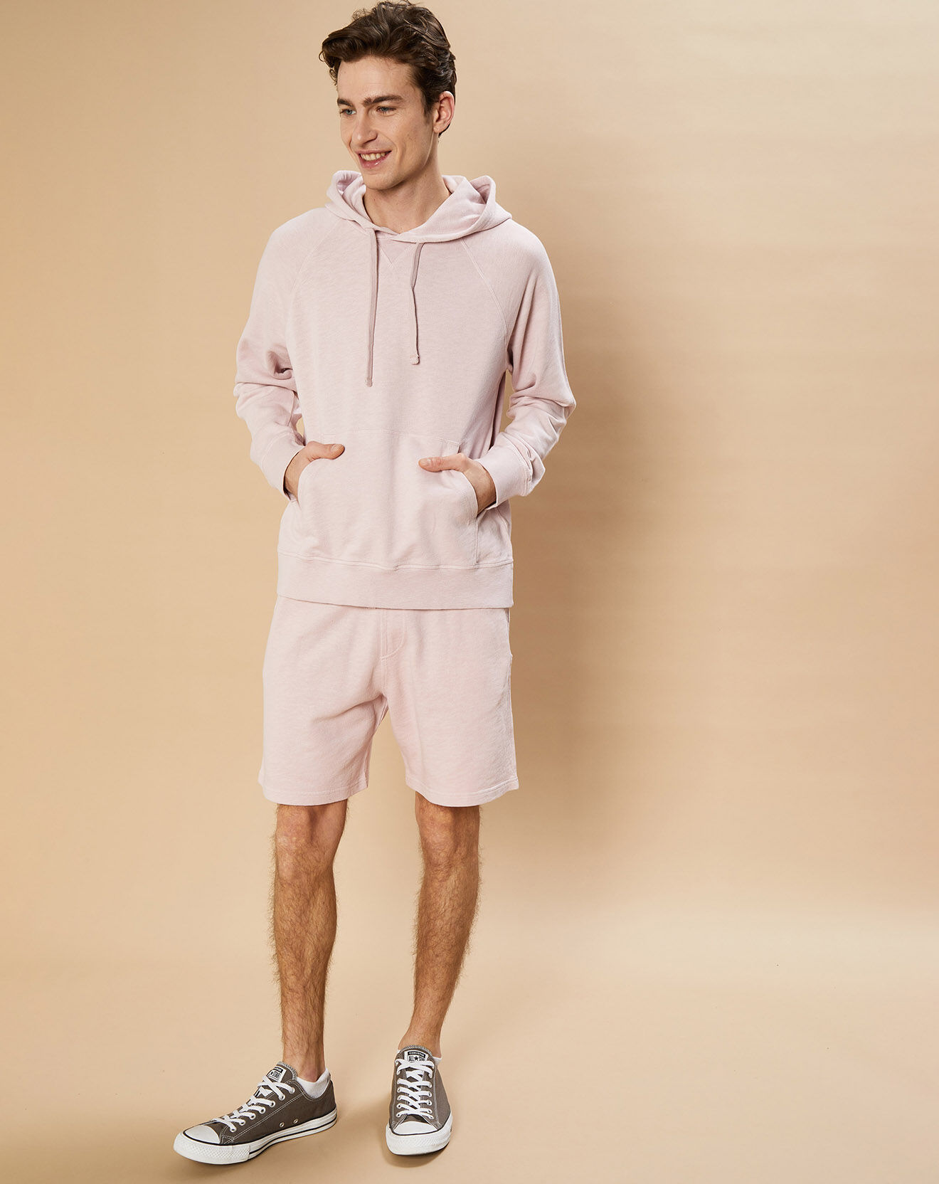 Hartford Sweat à capuche Light faded rose
