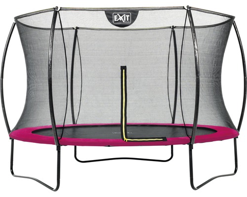 EXIT Silhouette trampoline met veiligheidsnet Ø 305 cm roze