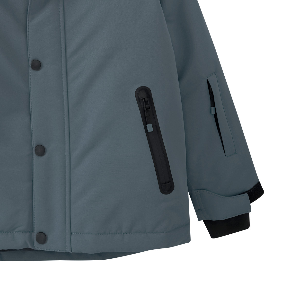 Topolino Kinder Schneejacke mit Schneefang dunkelgrau