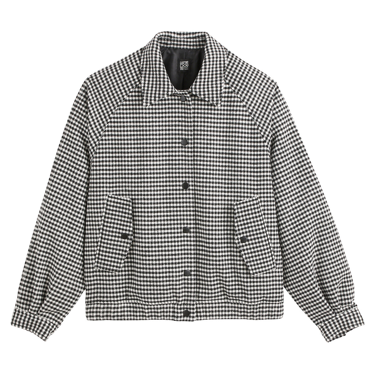 COLEÇÕES LA REDOUTE<br>Jas in bomberstijl, pied-de-poule motief