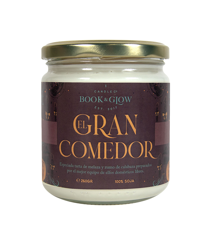Book and Glow - *Mundos Extraordinarios* - Velas de soja - El Gran Comedor