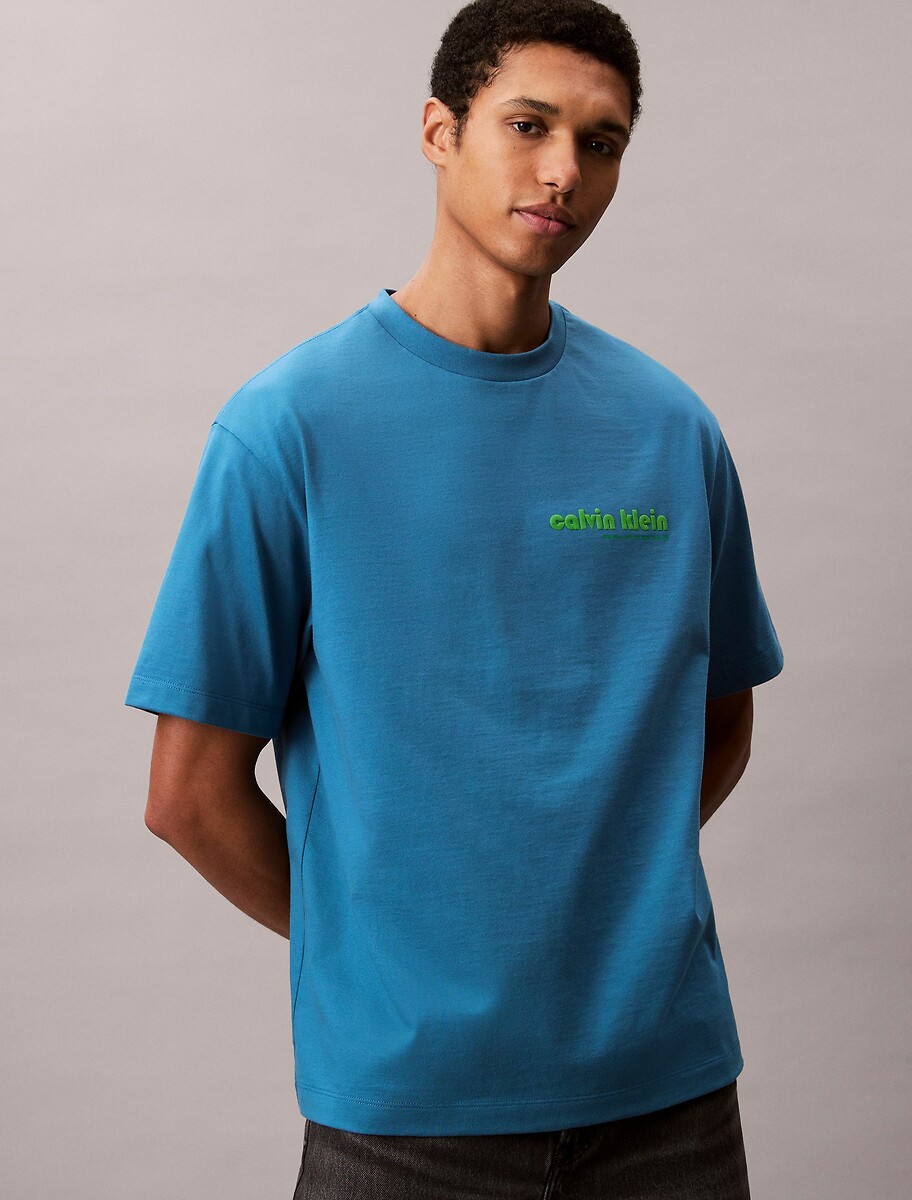 CALVIN KLEIN JEANS<br>Camiseta de manga comprida com logotipo