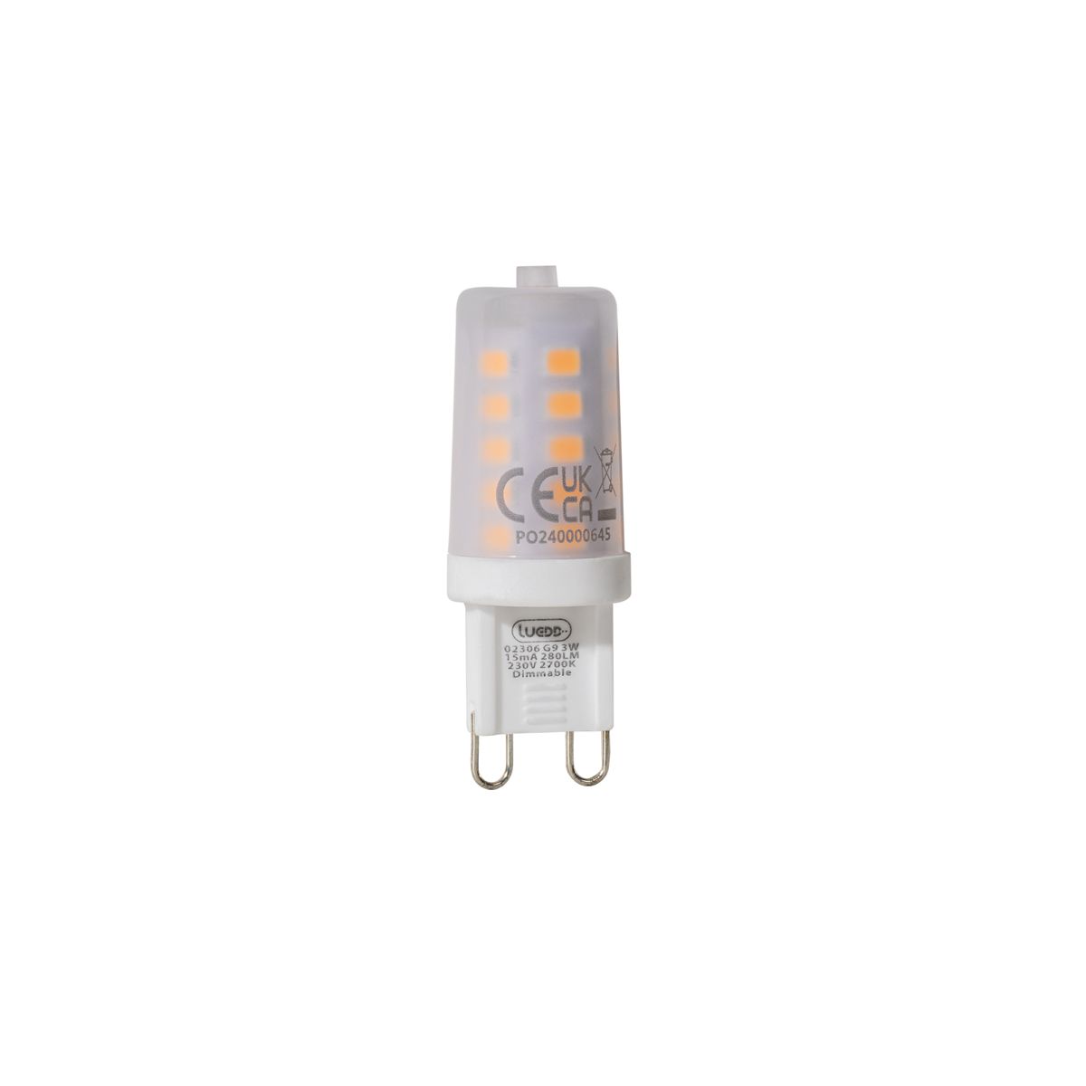 G9 dimbare LED lamp mat 3W 280 lm 2700K