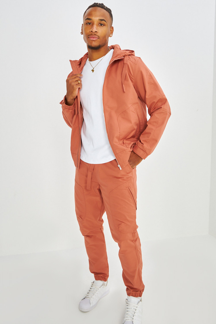 Ensemble 2 pièces veste zippé + pantalon rose