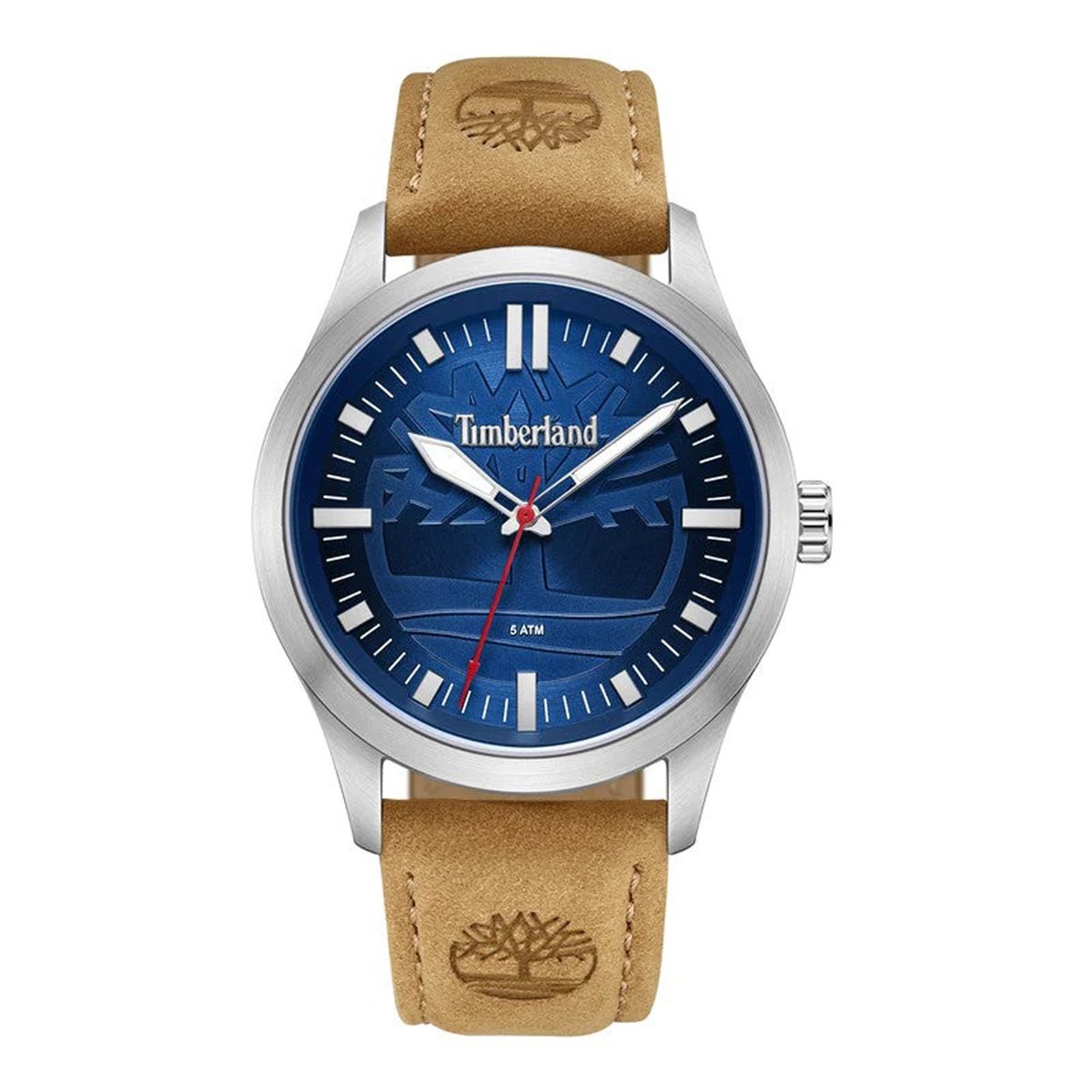 Montre Timberland Rambush cadran bleu cuir beige