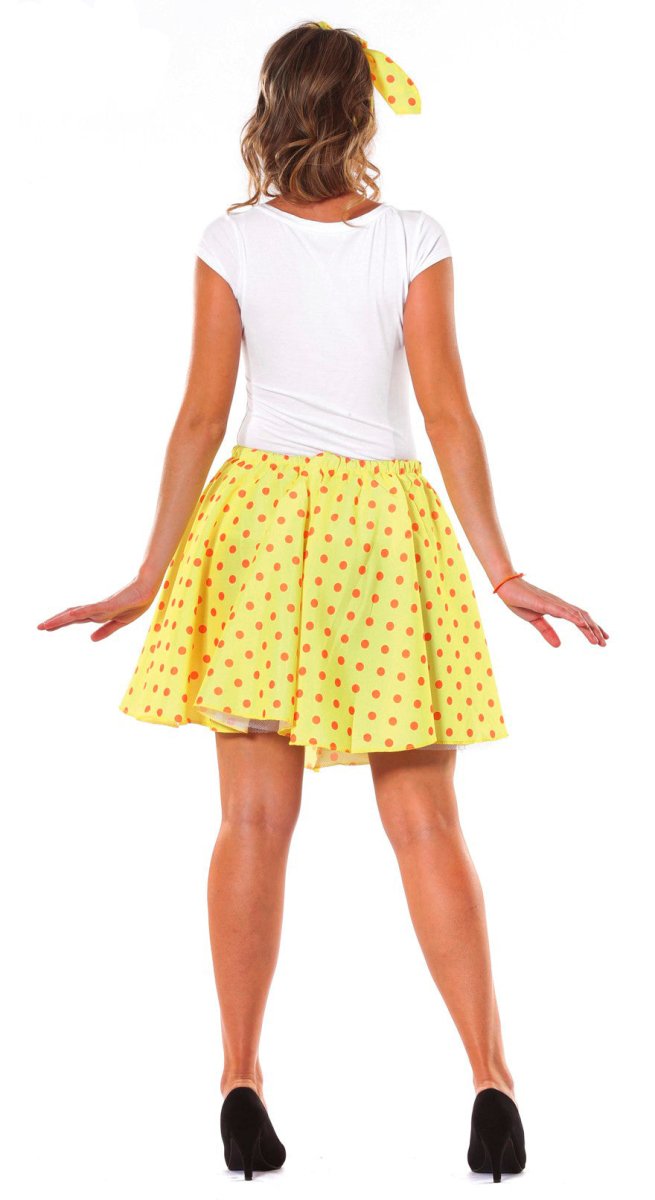 Grease Kostuum Set Geel 50's Dames L