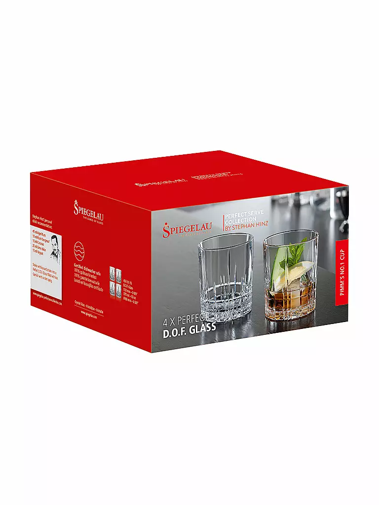 SPIEGELAU Trinkglas 4er Set PERFECT SERVE COLLECTION 368ml transparent
