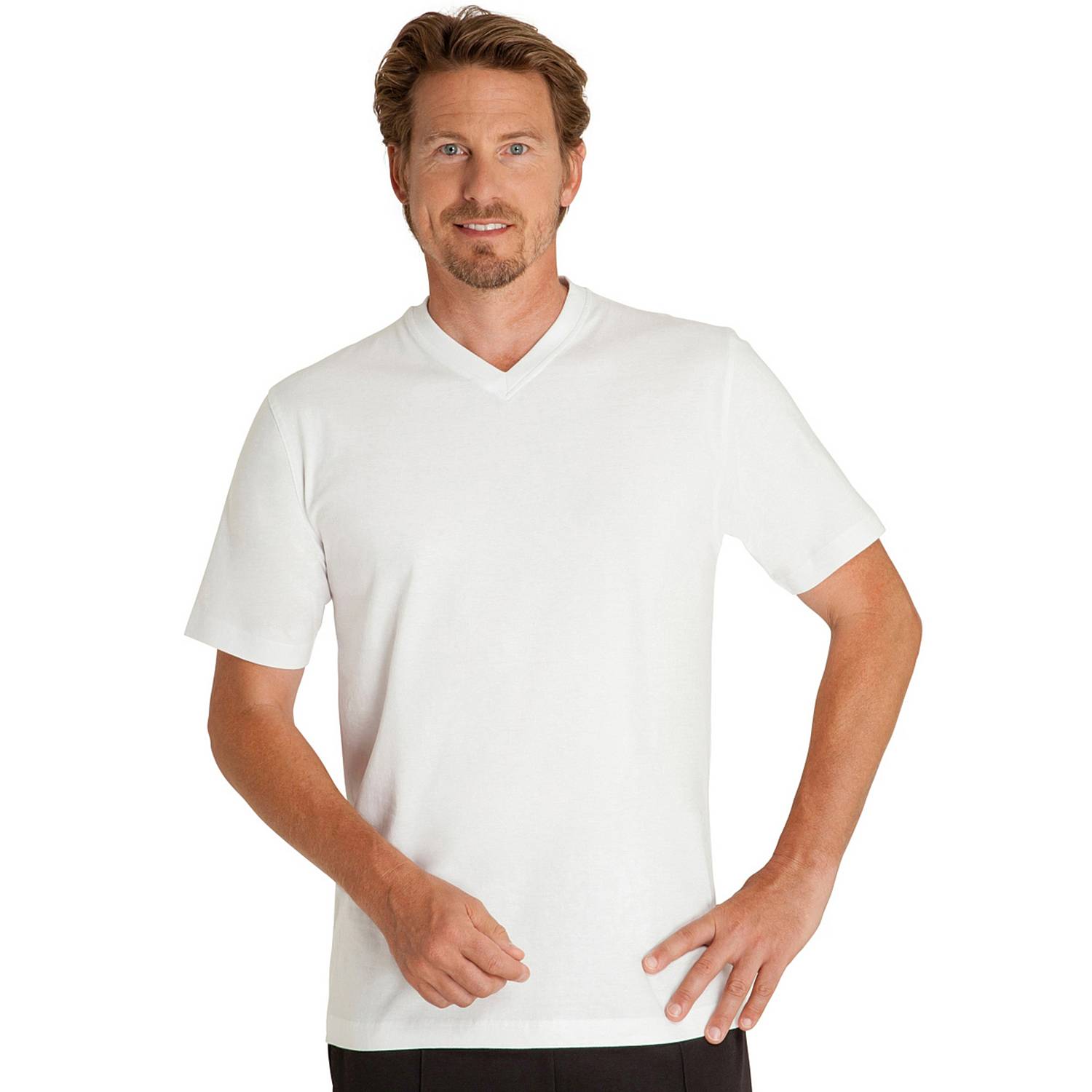 Hajo Single-Jersey Herren-T-Shirt im 2er-Pack