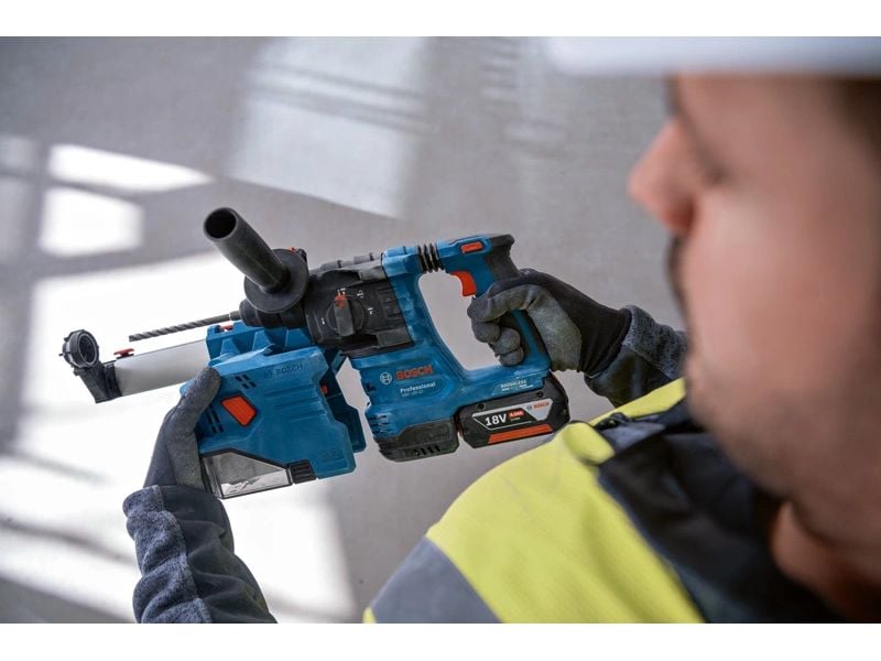 Bosch Professional Bohrhammer GBH 18 V-22 PROFESSIONAL Akkubetriebener Bohr- und Meisselhammer mit SDS-plus-Werkzeugaufnahme