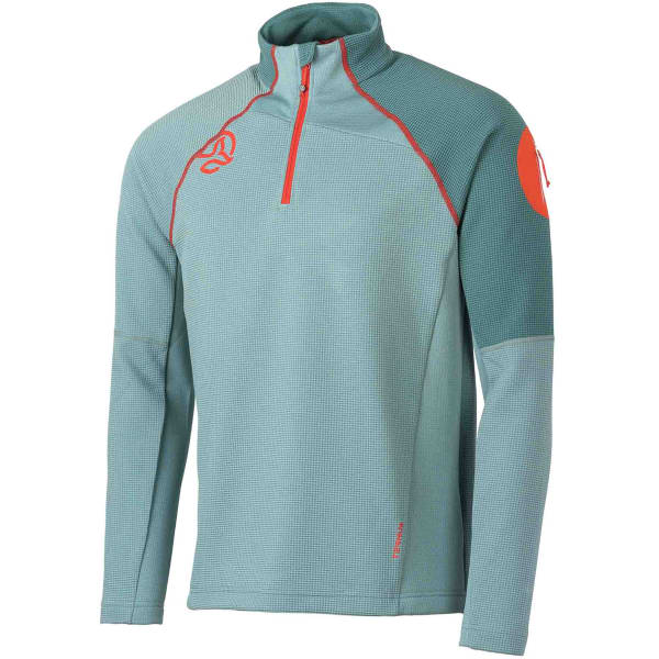 Sweat polaire randonnée TERNUA LEMIK 1/2 ZIP M GREY MINT