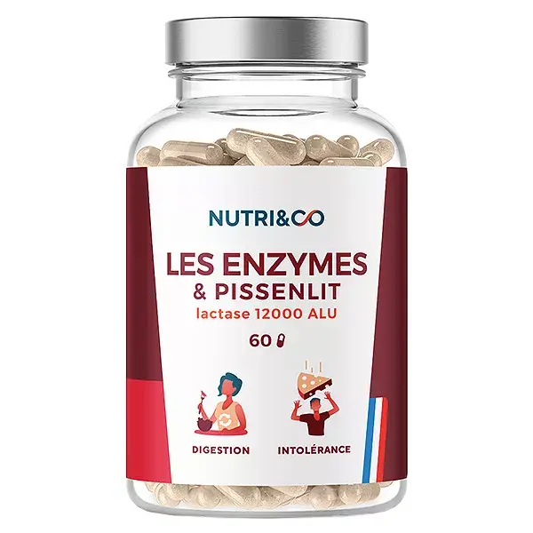 Nutri&Co Enzimas Digestivas para Digestão Difícil e Intolerância, 60 cápsulas