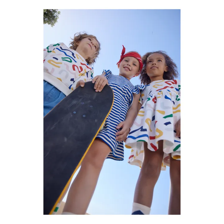 Petit Bateau Robe Melodie Molleton | Ecru