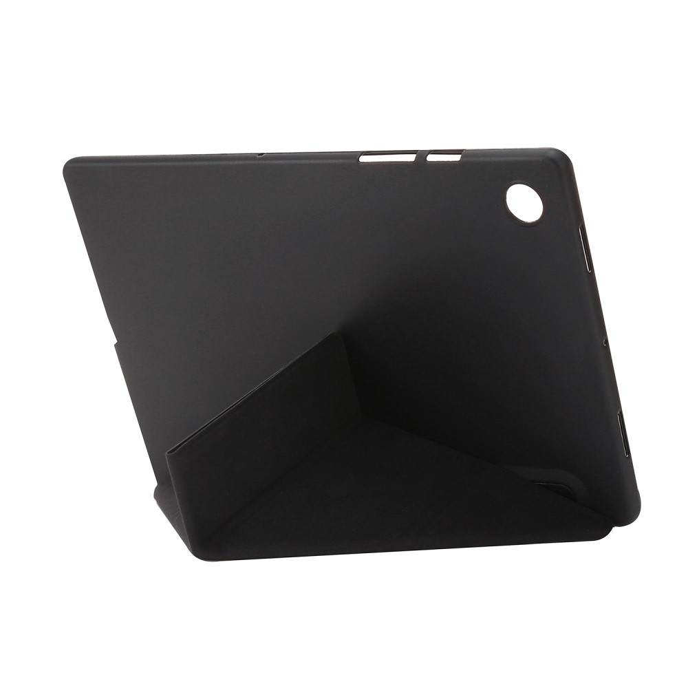 Samsung Galaxy Tab A9  Plus Leder Tasche Origami Flip Case - Schwarz