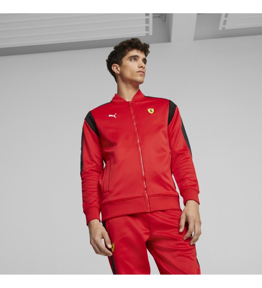 Jaqueta esportiva Puma Scuderia Ferrari Race MT7 vermelha