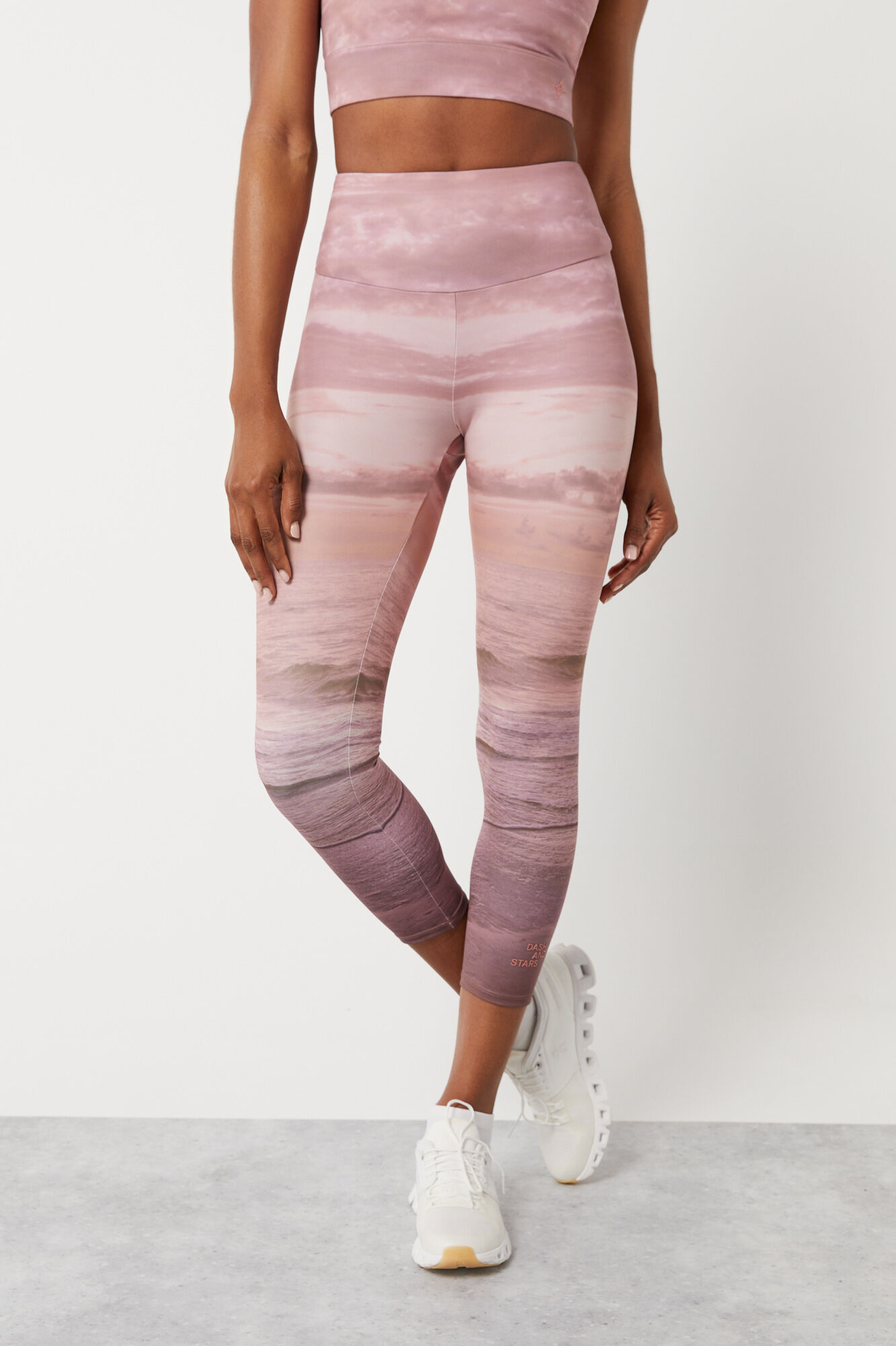 Calça legging cropped Sunset 4D Stretch
