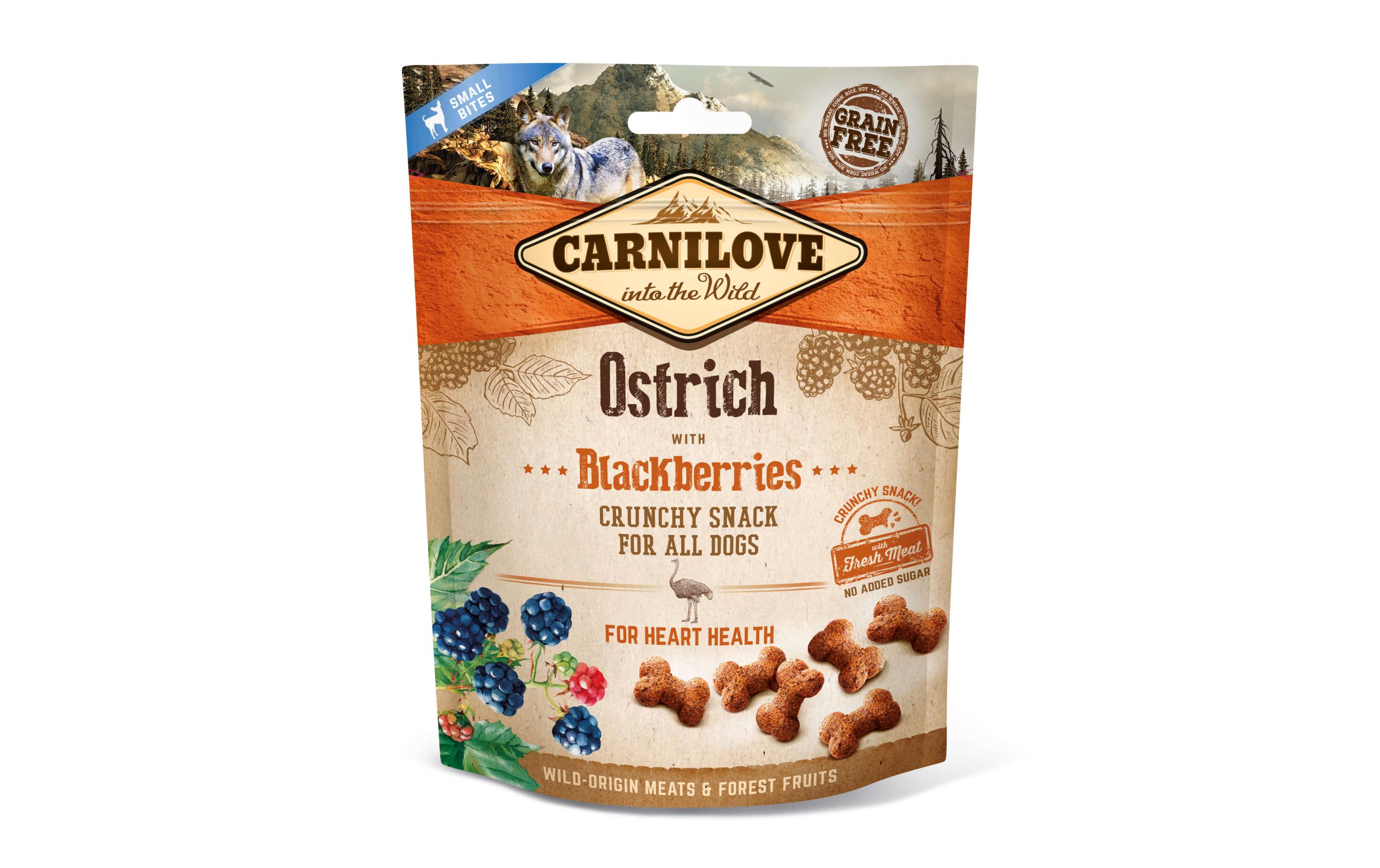 Leckerli Dog Crunchy Strauss & Brombeeren, 200 gLeckerli für kleine und grosse Hunde jeden Alters