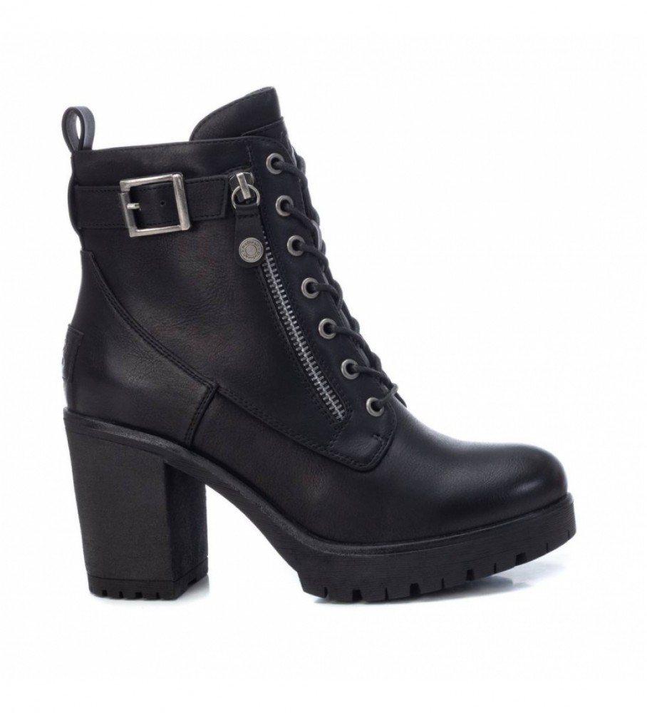 Botas de cano curto Refresh 072387 pretas - Altura do salto: 9 cm -