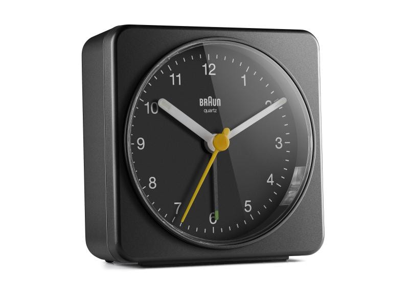 Braun Klassischer Wecker BC03 Schwarz Wecker