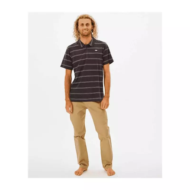 Polo RIPCURL Plain Stripe Polo Washed Black