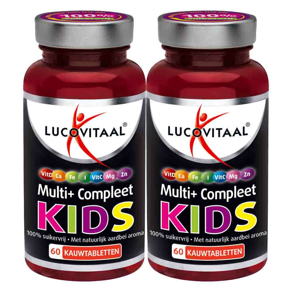 2x Lucovitaal Multi+ Compleet Kids 60 tabletten