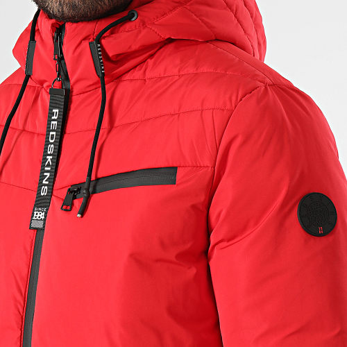 Doudoune Capuche Ruff Colors Rouge