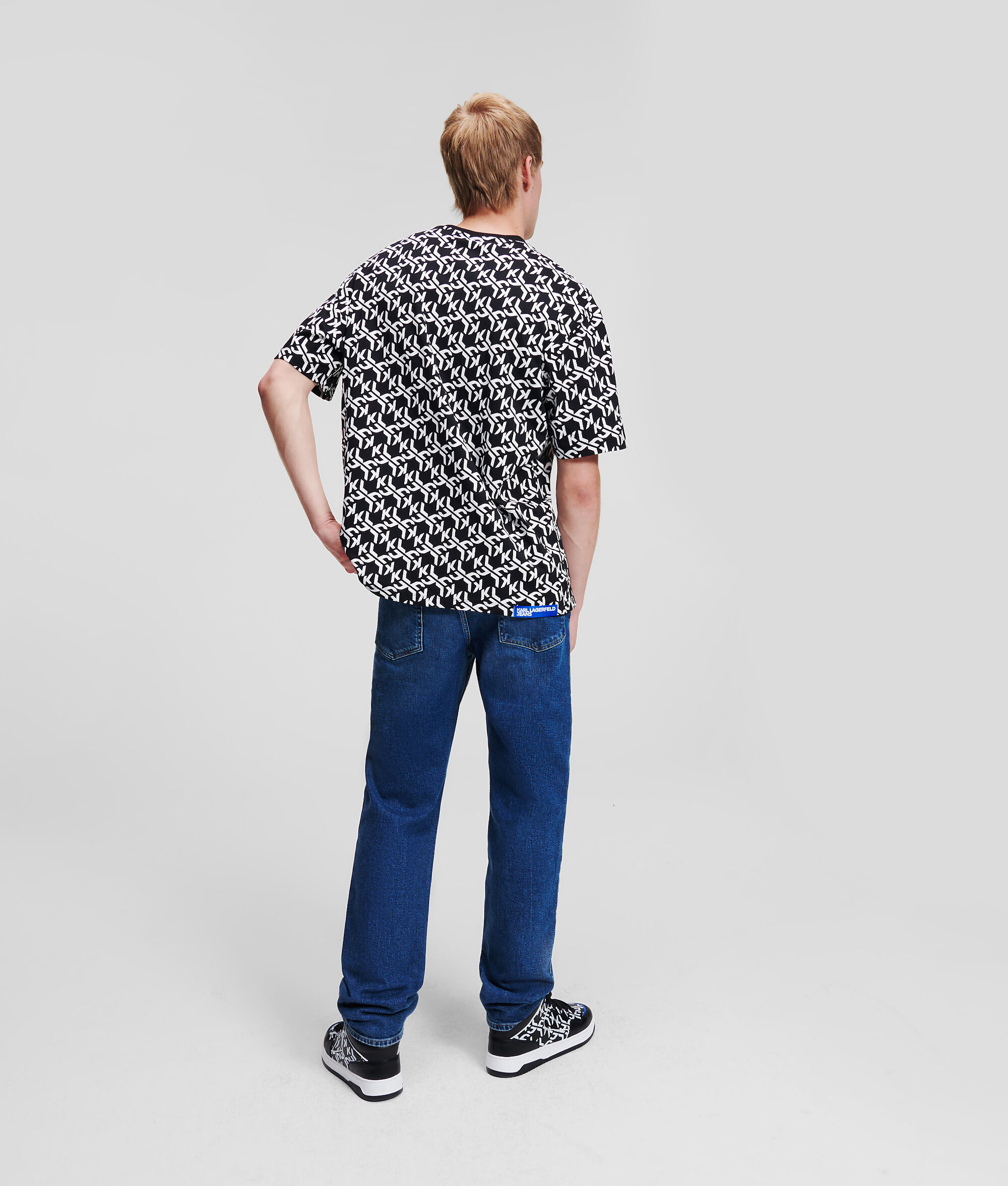 T-SHIRT KLJ MONOGRAM FAÇON ALL-OVER
