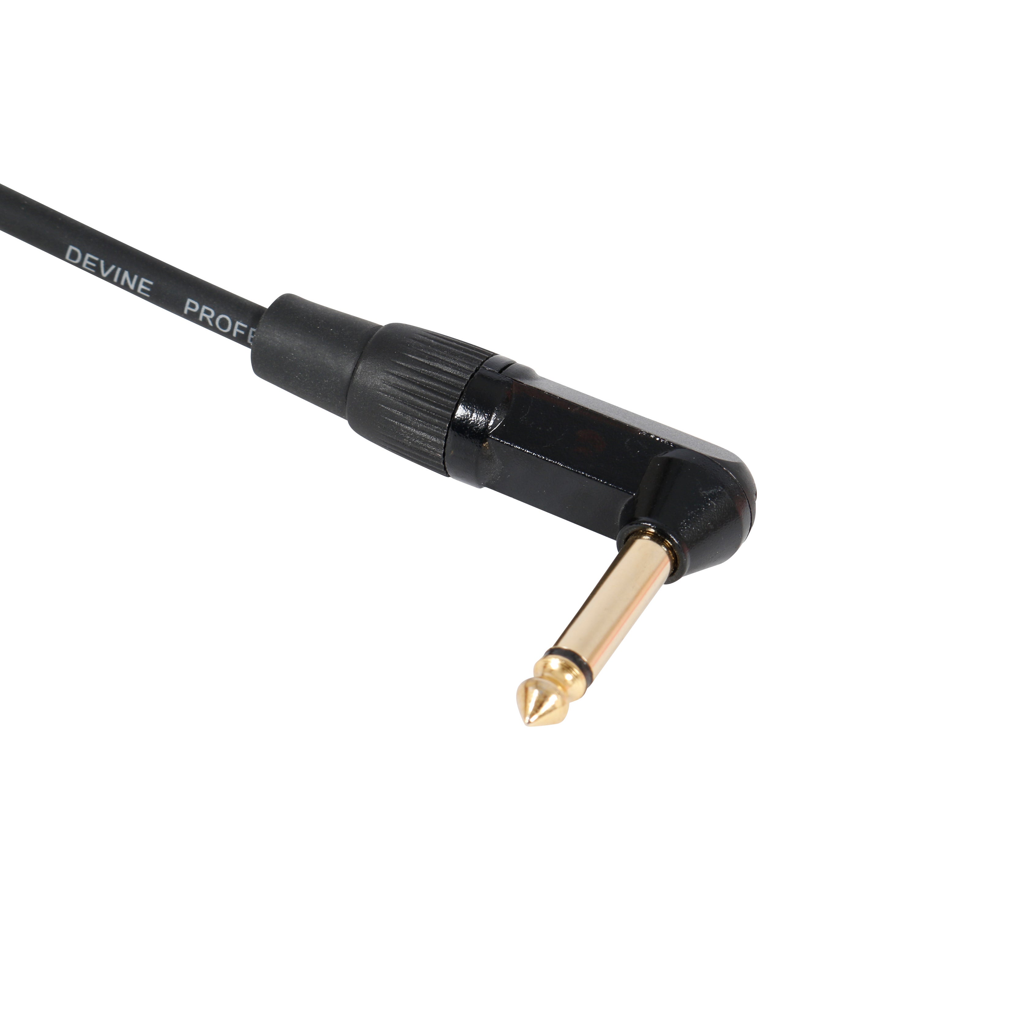 Devine GIT6/B jack 2p - jack 2p haaks gitaarkabel 6 meter