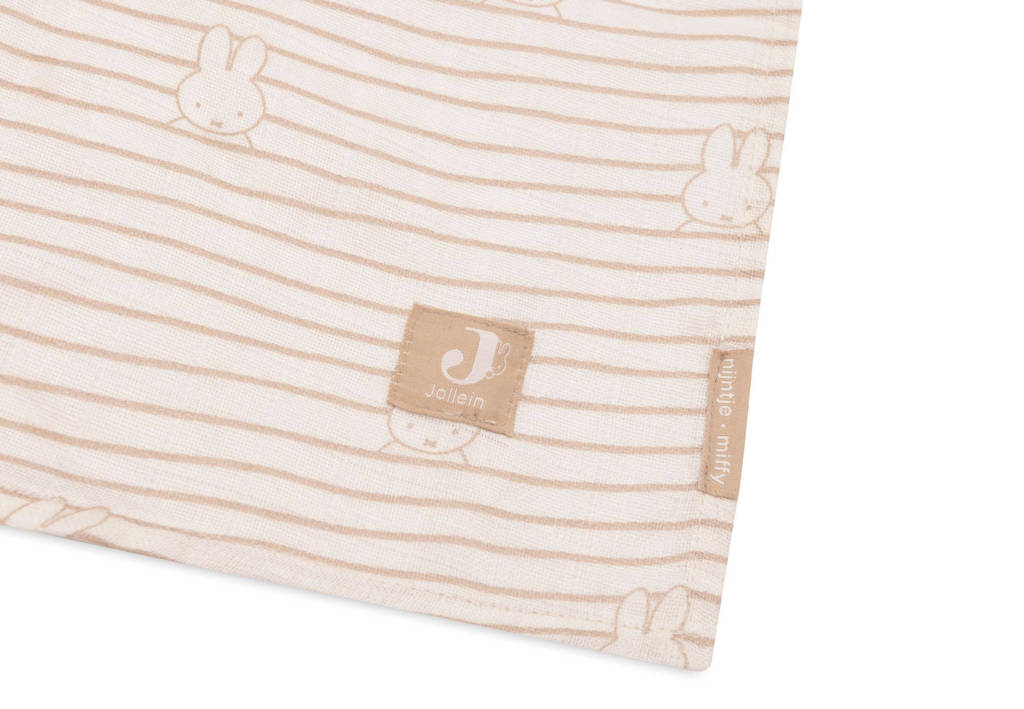 hydrofiele doek large Miffy Stripe Biscuit - set van 2