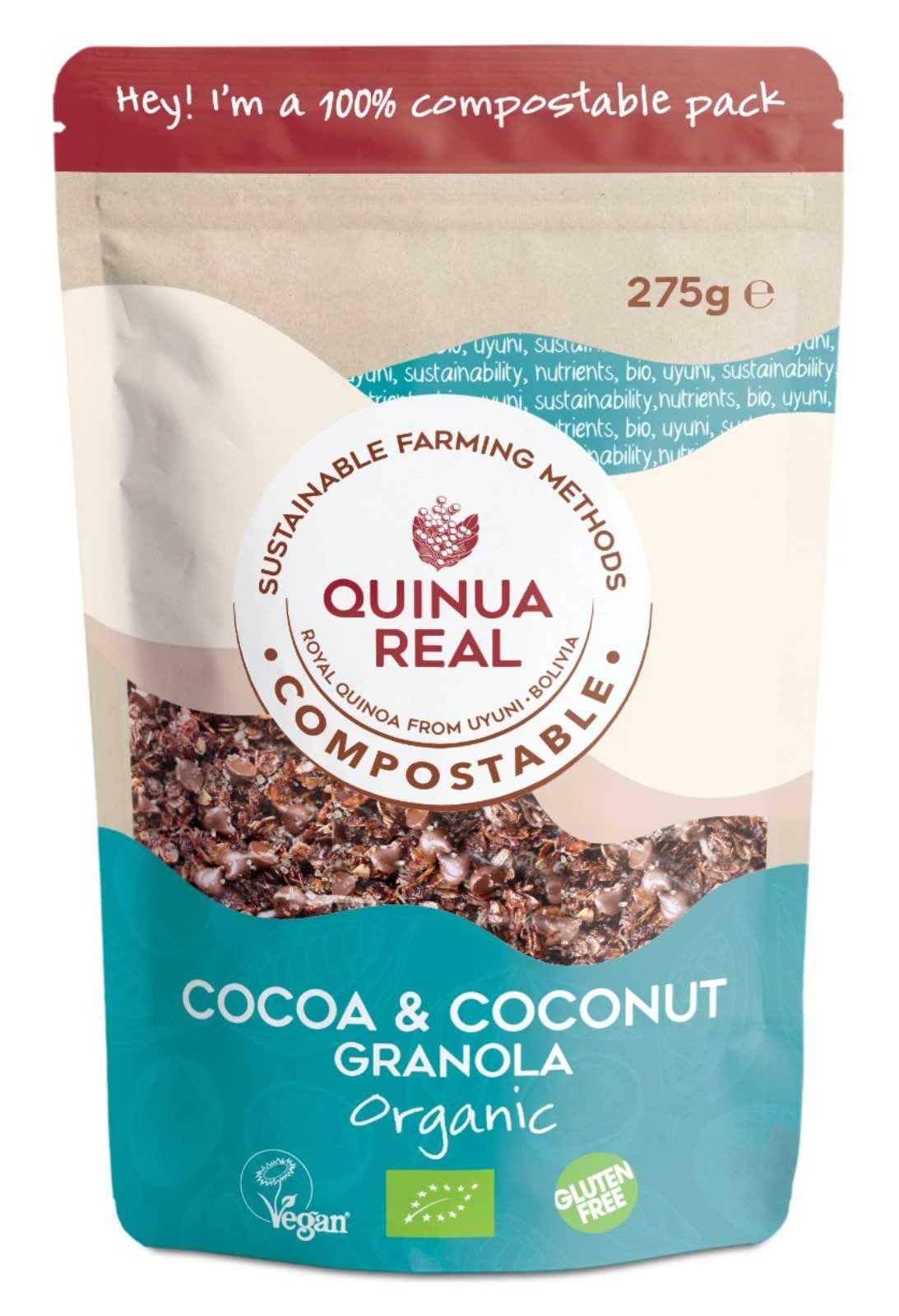 Granola Royal Quinoa com Cacau e Coco 275g