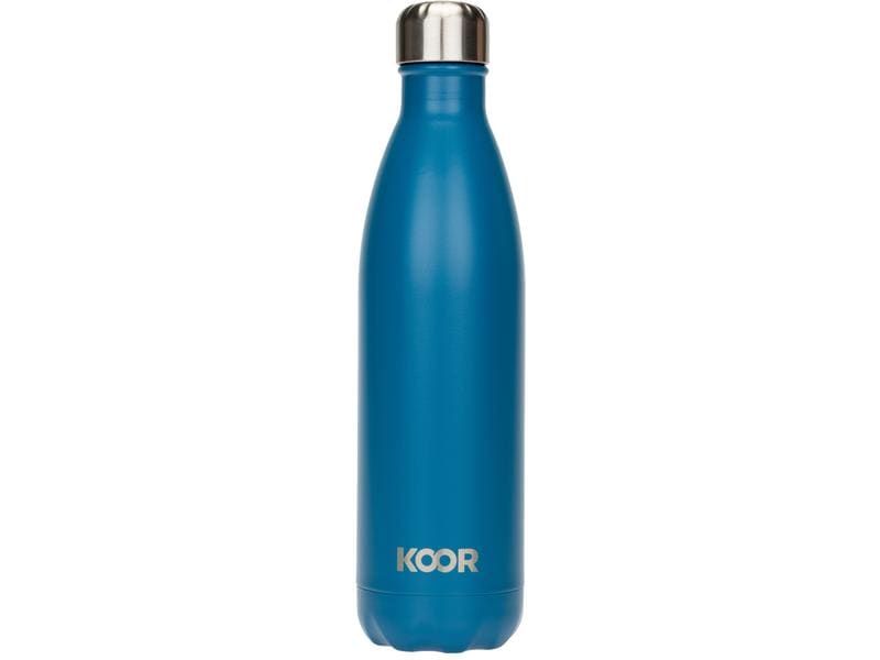 KOOR Trinkflasche Azzuro 750 ml Thermosflasche aus Edelstahl
