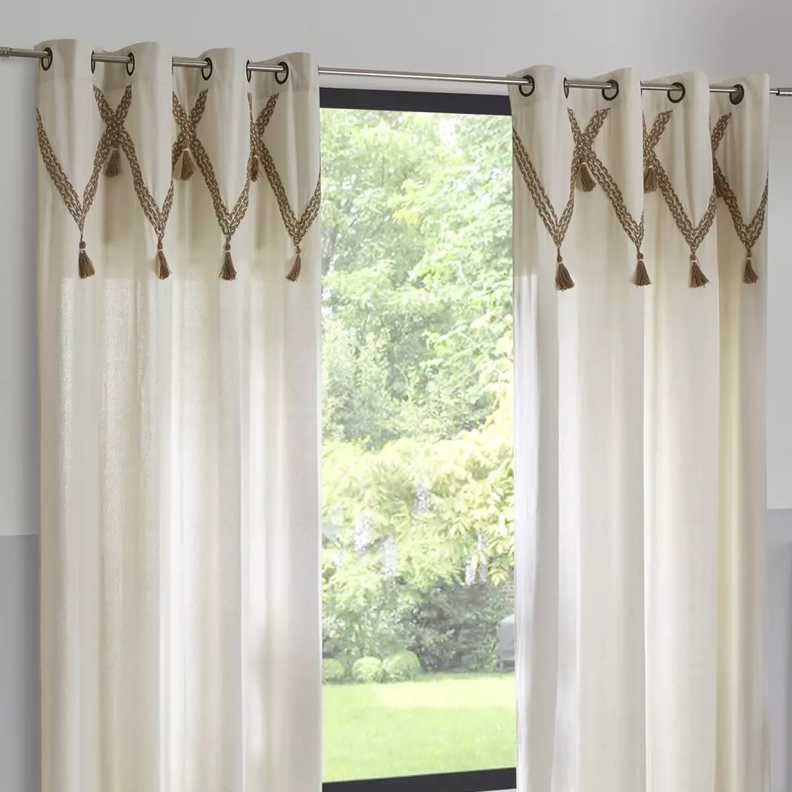 Rideau coton (140 X 260 cm) Carmen Beige
