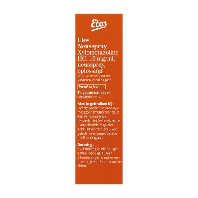Etos Neusspray Xylometazoline HCl 1,0 MG/ML