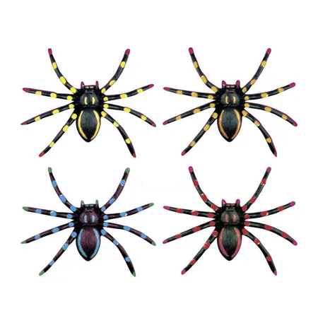 Widmann Neonspinnen 4er Set, fluoreszierend