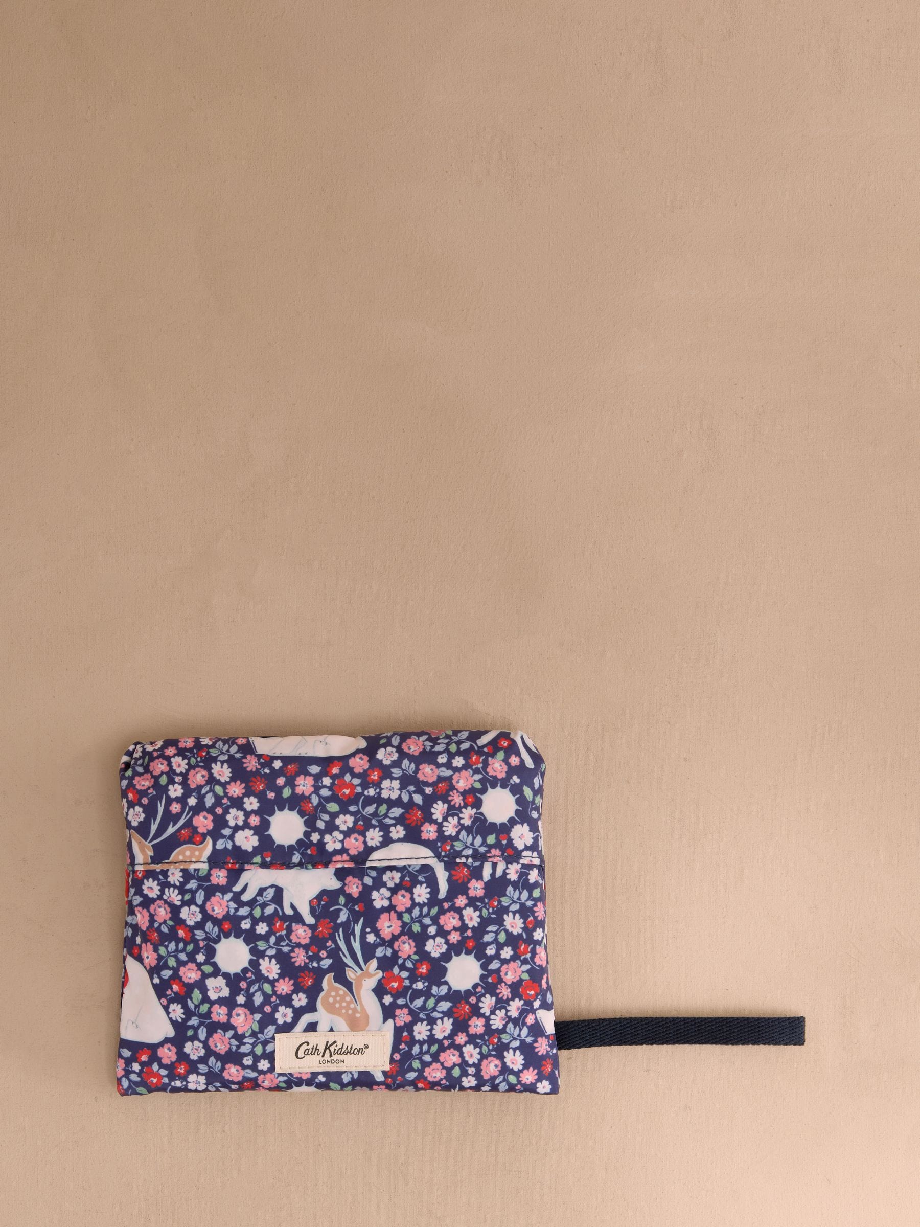 Navy Polar Ditsy - Cath Kidston grote opvouwbare shopper