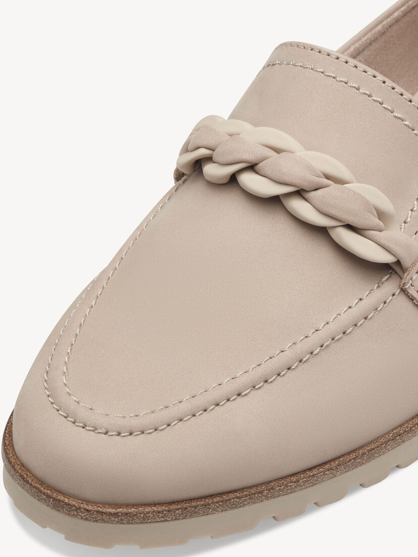 Leren Instappers - beige