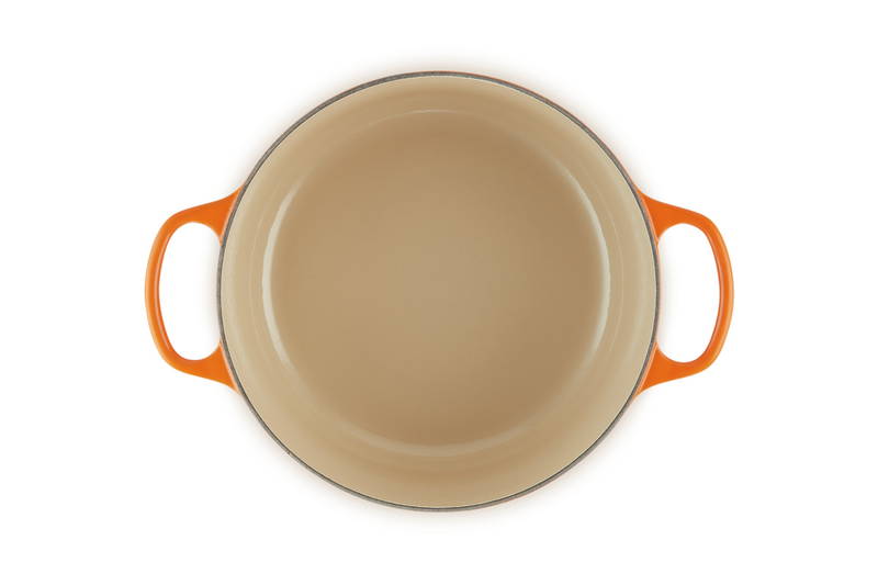 LE CREUSET Bräter Rund 26cm Ofenrot SIGNATURE
