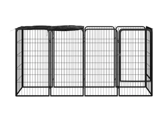 Parc pour chien 10 noire 200 x 50 x 100 cm 02_0043601