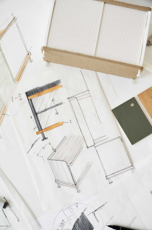 Muuto Enfold Low dressoir zwart
