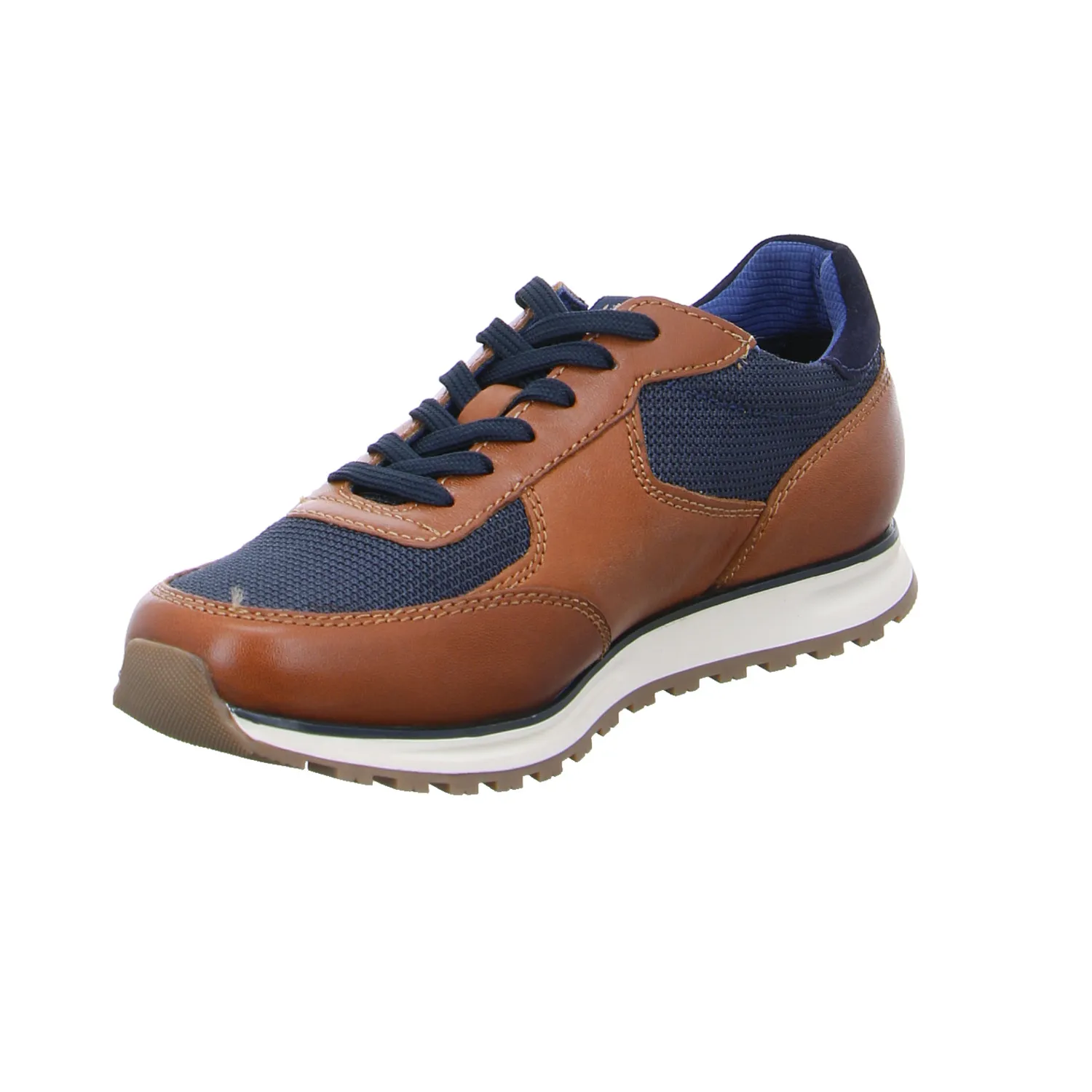 BUGATTI SHOES Halbschuhe Sneaker Cognac Leder